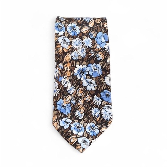 Pierre Cardin Hudson’s Vintage Floral Silk Tie - Picture 4 of 4